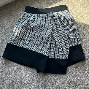 Super cute Black & White asymmetrical skirt